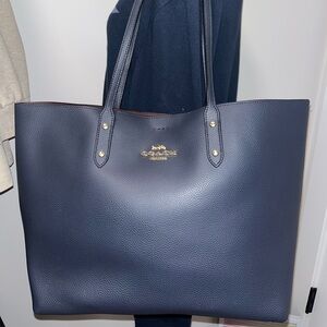 NWOT Coach Town Tote in Navy